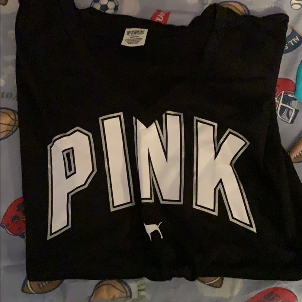 Pink v neck shirt